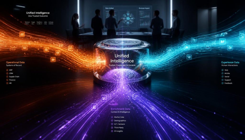 Abstract concept of multiple AI models feeding into one shared Copy.ai chat interface