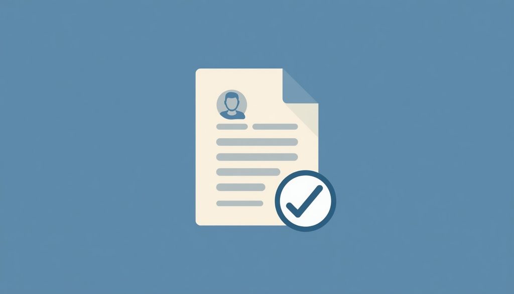 Icon graphic of a document with an owner avatar tag and a checkmark badge for last-reviewed status